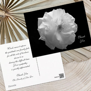 Rosa Simpatia Obrigado Cartão Postal