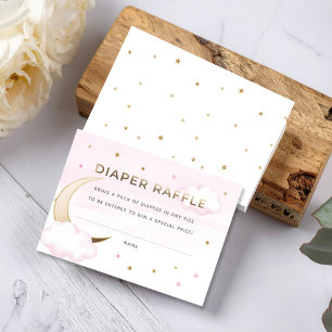 Rosa sobre a placa de inserção do Raffle da Fralda