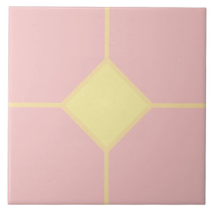 Rosa Soft e cruz de diamante em tom de damasco cla