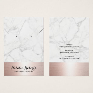 Rosa - Tela do Colar de Joias Douradas do Marble,