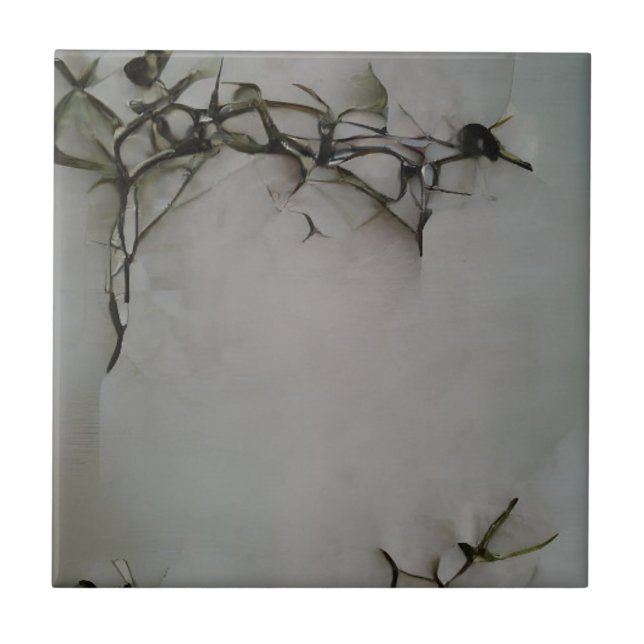 Rosa thorns etchings graphics abstrato art (Frente)