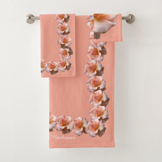 Rosa Towel Sets Wild Rosa Toalhas Personalizadas (Insitu)
