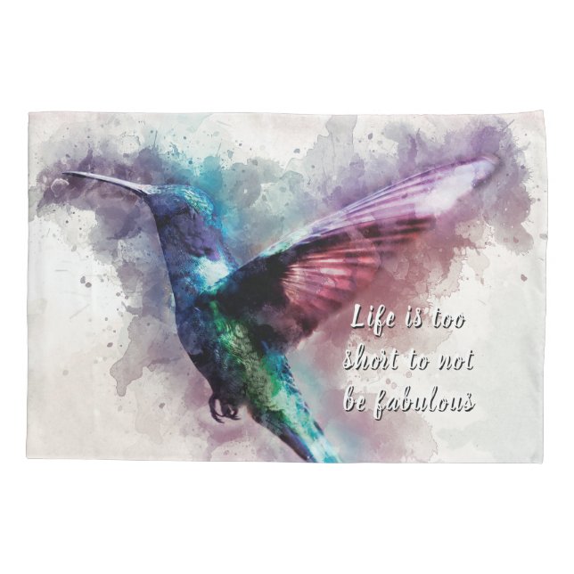 Rosa, Turquesa e Púrpura Aquarela (Verso)