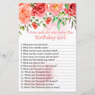 Rosa vermelha Como você conhece bem a aniversarian