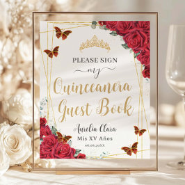 Rosa vermelha de Orçamento Quinceanera Birthday Gu