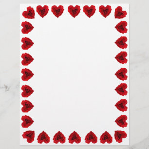 Rosa vermelha em forma de coração