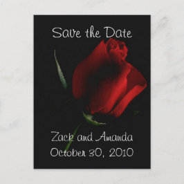 Rosa Vermelha em Preto - convite
