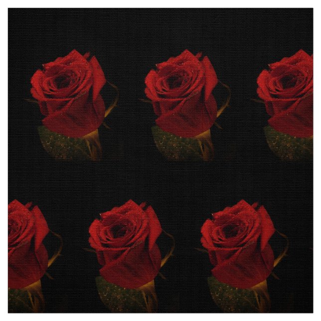 Rosa vermelha flexível de Tecido luxuosa - Rosa ro (Modelo)