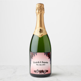 Rosa vermelha Gótica Casamento Personalizado Wi Es