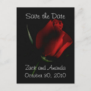Rosa Vermelha no Preto - convite