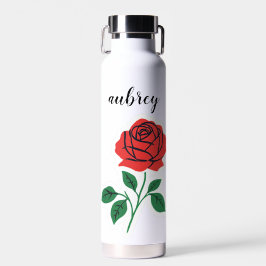 Rosa Vermelha Nome Personalizável 