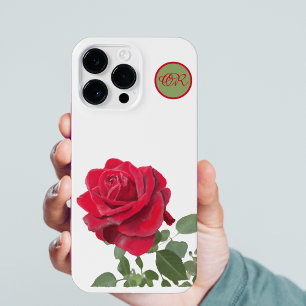 Rosa Vermelha - Pintada à mão - monograma