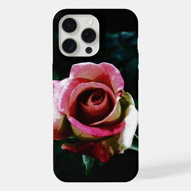Rosa vermelha pintada a óleo (Verso)