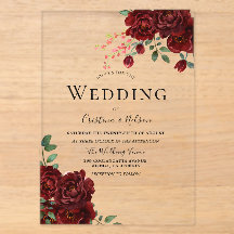 Rosa vermelha Romântica Casamento Floral