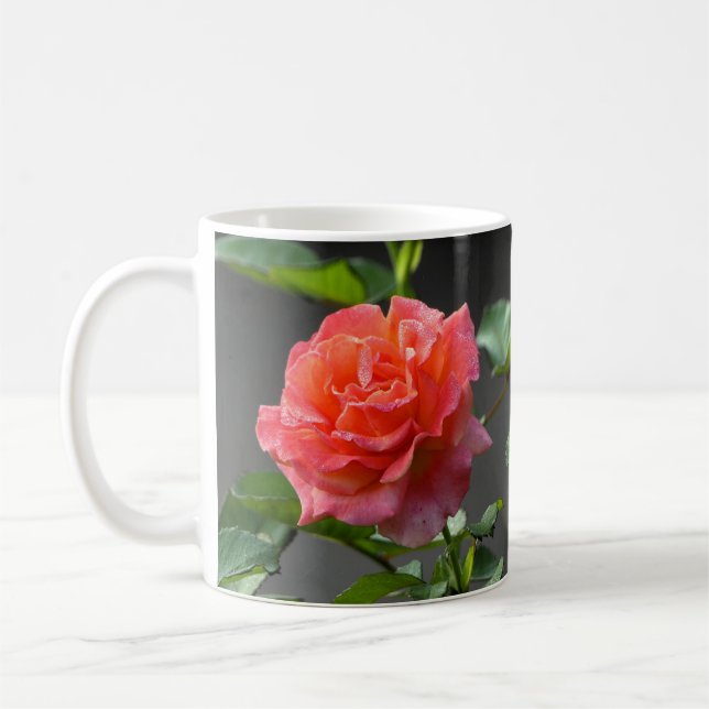 Rosa vermelha selvagem - caneca (Esquerda)