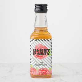 Rosa vermelha Stripes Derby Party Mini