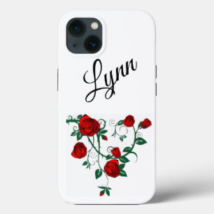 Rosa vermelha Vine Apple iPhone 13, Duro