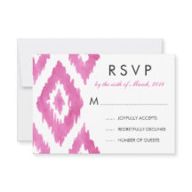 Rosa Vibrante Ikat RSVP