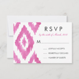 Rosa Vibrante Ikat RSVP