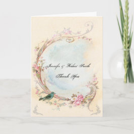 Rosa Vintage e Robin Casamento Agradecimento