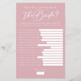 Rosa, você conhece bem o jogo do Chá da noiva