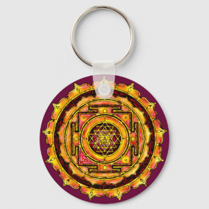 Rosa Yantra Chaveiro