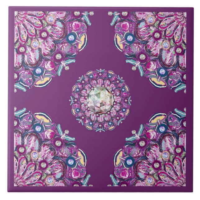 Rosace vermelho cardinal (Frente)