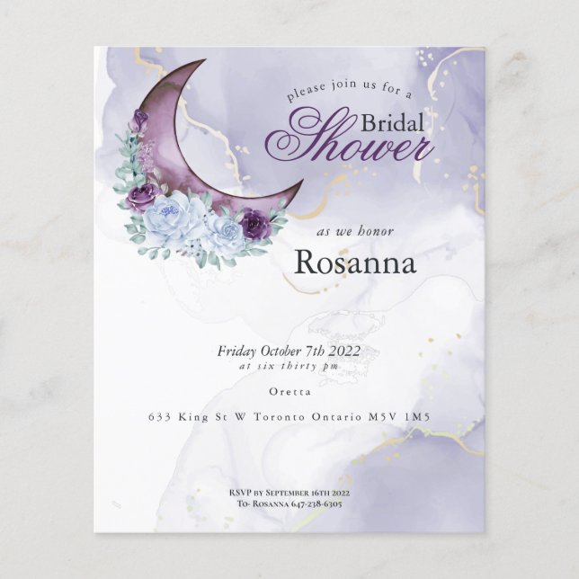 Rosana Personalizada - Roxo da Lua do Crescente Ru (Frente)