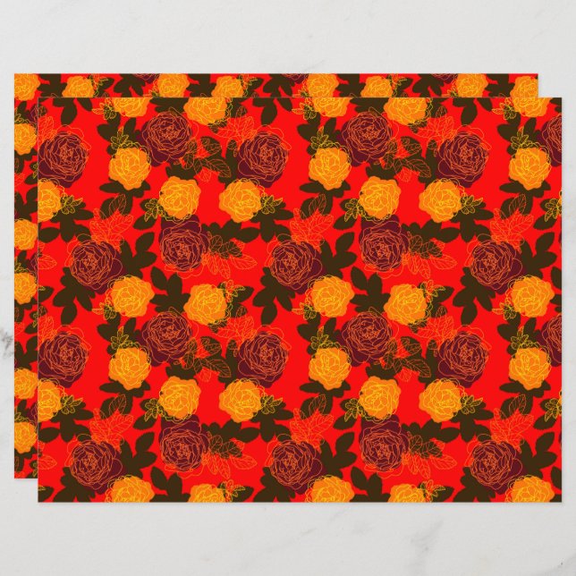 Rosas a frio vermelho (Frente/Verso)