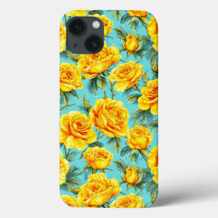 Rosas Amarelas Elegantes Desenho Botânico Sofistic
