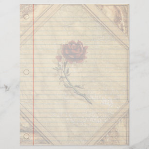 Rosas Antigos - Papel para Notebook Vintage