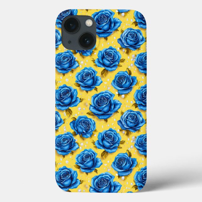 Rosas Azuis de Luxo Design Floral Elegante e Sofis (Verso)