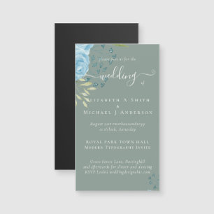 Rosas Azuis Dusty Orçamento de Casamento