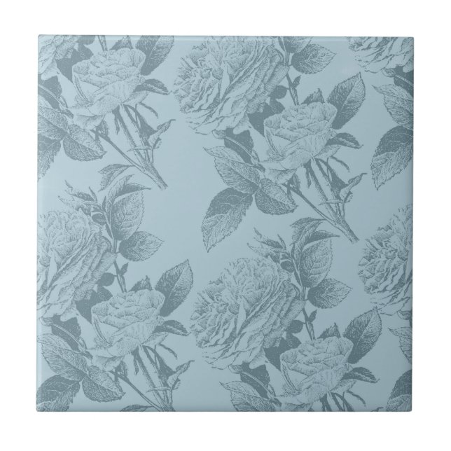 Rosas azuis Vintage (Frente)