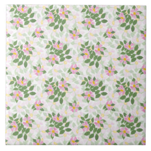 Rosas bonito de Cachorro Rosa no Padrão Branco