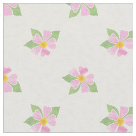 Rosas bonito de Cachorro Rosa no Tecido Branco Tex