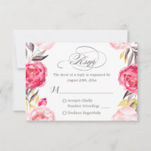 Rosas Botânicos Românticos Swash Floral RSVP
