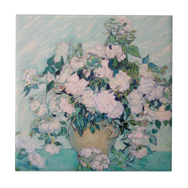 Rosas Brancas-1890-Vincent van Gogh  (Frente)