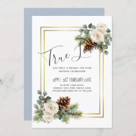 Rosas brancas casamentos no inverno Azul-poeirento