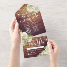 Rosas brancas Cordas Luzes Rústicas Casamento de M