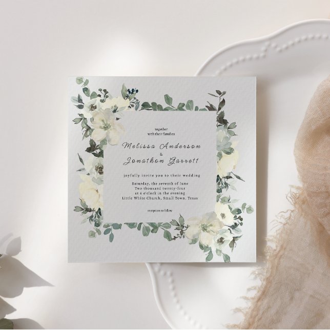 Rosas Brancas de Marfim Casamento Floral (Criador carregado)