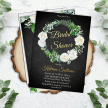 Rosas brancas | Eucalyptus Chá de panela F