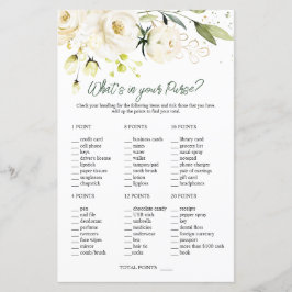 Rosas brancas Greenery Bridal O que há na sua bols