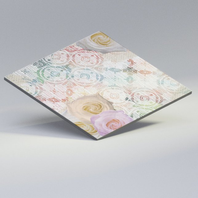 Rosas Brilhantes No Local De Linn Retroativo Da Vi (Criador carregado)