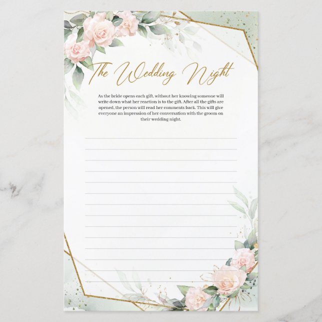 Rosas claro de ouro de eucalipto Noite de Casament (Frente)