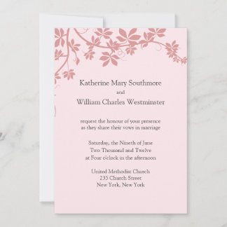 Rosas claro E Convites De Casamento Mauve