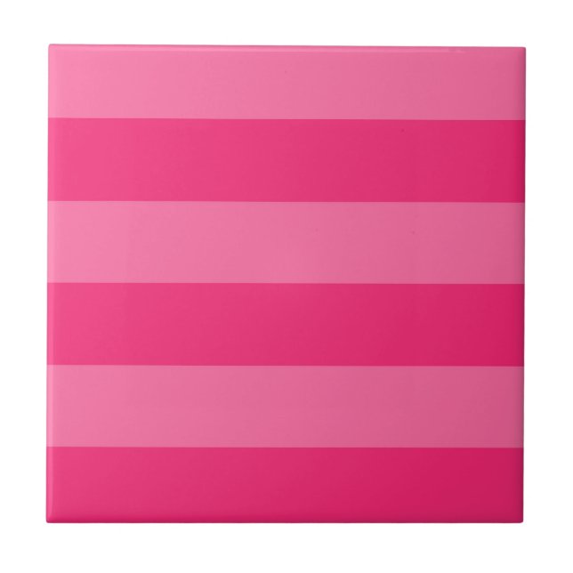 Rosas claro e tiras rosadas a quente (Frente)