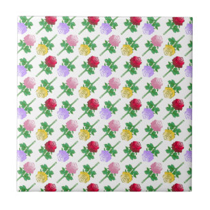 Rosas Coloridas em um belo padrão