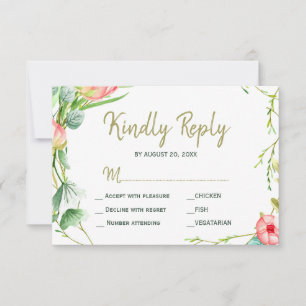 Rosas cor de blush jardim casamento moderno rsvp