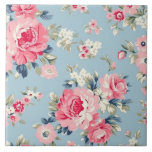 Rosas cor-de-rosa-algodão em fundo azul<br><div class="desc">Padrão floral elegante e romântico sem costura,  que inclui rosas cor-de-rosa pastel estilo cottage com flores silvestres brancas e cor-de-rosa sobre fundo azul claro-céu.</div>